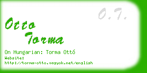 otto torma business card