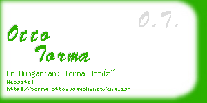 otto torma business card